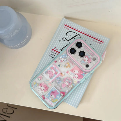New Cute Melody Phone Case with Hanging Rope Compatible with iPhone 17 Promax 14, 15, 16 13Pro Max Protective Cover