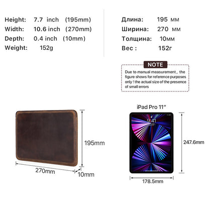 Suitable for new ipad pro11/10.5 protective case crazy horse leather horizontal apple notebook liner in stock