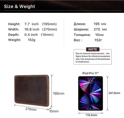 Suitable for new ipad pro11/10.5 protective case crazy horse leather horizontal apple notebook liner in stock