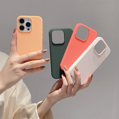 Original Phone Case For iPhone 17 16 15 11 12 13 14 Pro Max Luxury Liquid Silicone Cases For 7 8 Plus X XR Shockproof Soft Cover