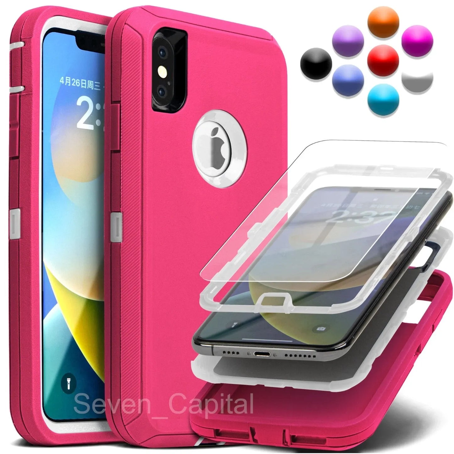 For Apple iPhone 12 Shockproof Protective Rugged Hard Cover Case