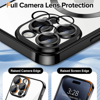 Shockproof Mag Safe Case For iPhone 16 15 14 Pro Max 13 12 11 Camera Lens