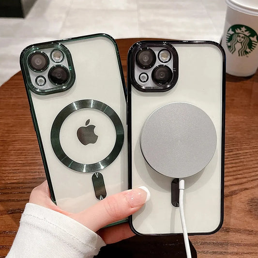Shockproof Mag Safe Case For iPhone 16 15 14 Pro Max 13 12 11 Camera Lens